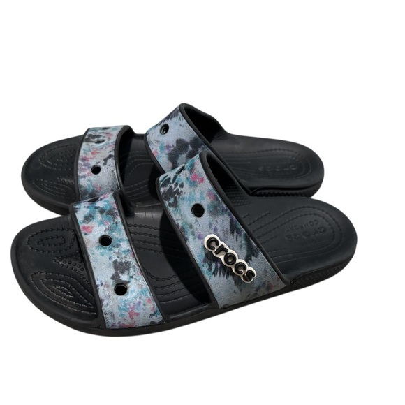 Crocs Classic Crocs Tie-Dye Graphic Slide  Sz M 6 W 8 - Picture 2 of 4